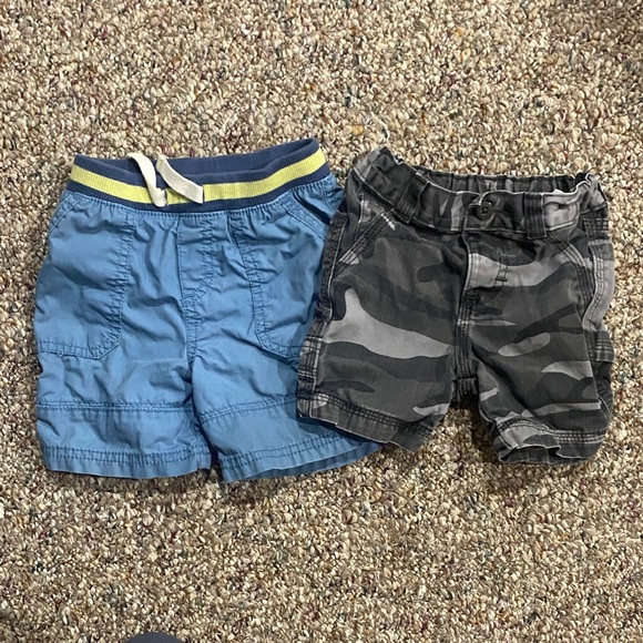 4/$10 18m Cherokee Blue and Camouflage Kids Shorts - Picture 1 of 3